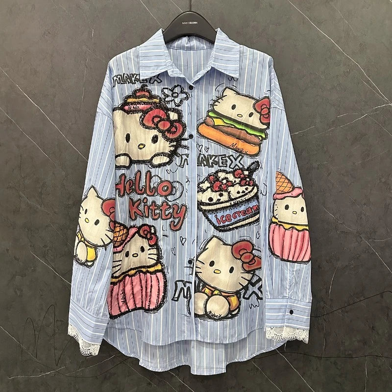 Sweet Hello Kitty Button Down Shirt
