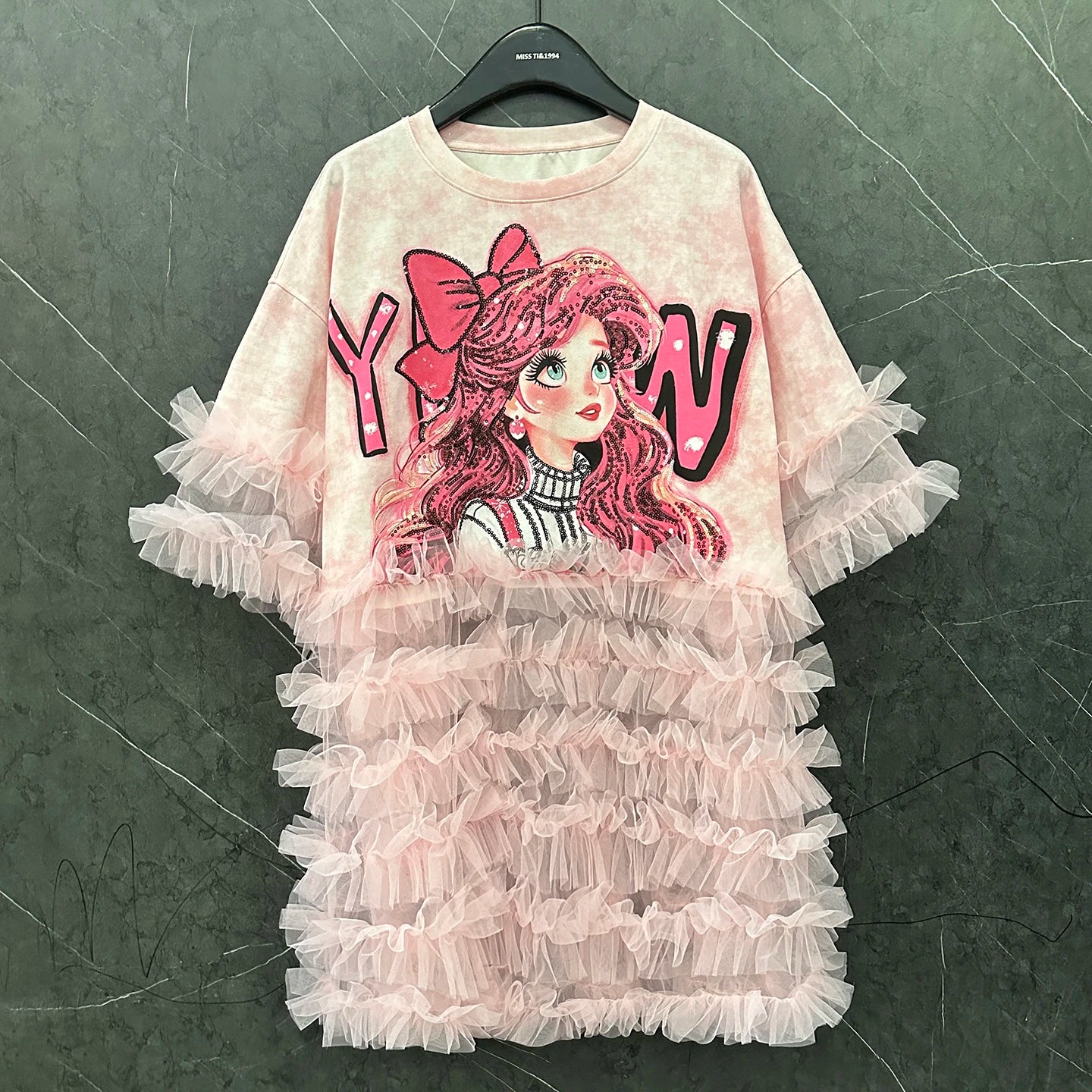 Rockin Ruffle T-Shirt Dress