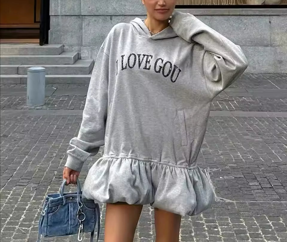 All Love Sweatshirt Dress