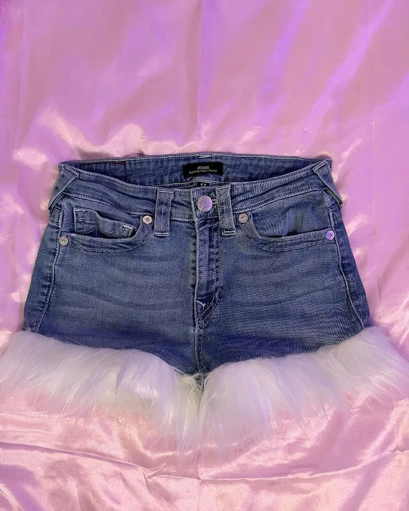 True High Waist Hip Sexy Denim Shorts