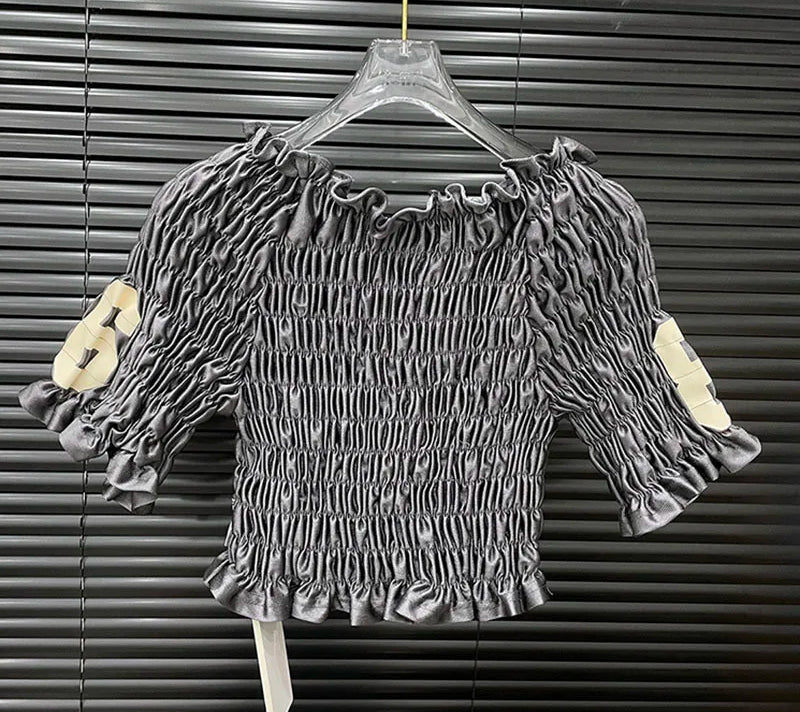 Jersey 86 Niche Letter Shirt