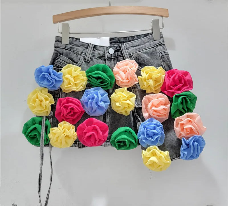 High Waist Sexy Boho Mini Short Skirt