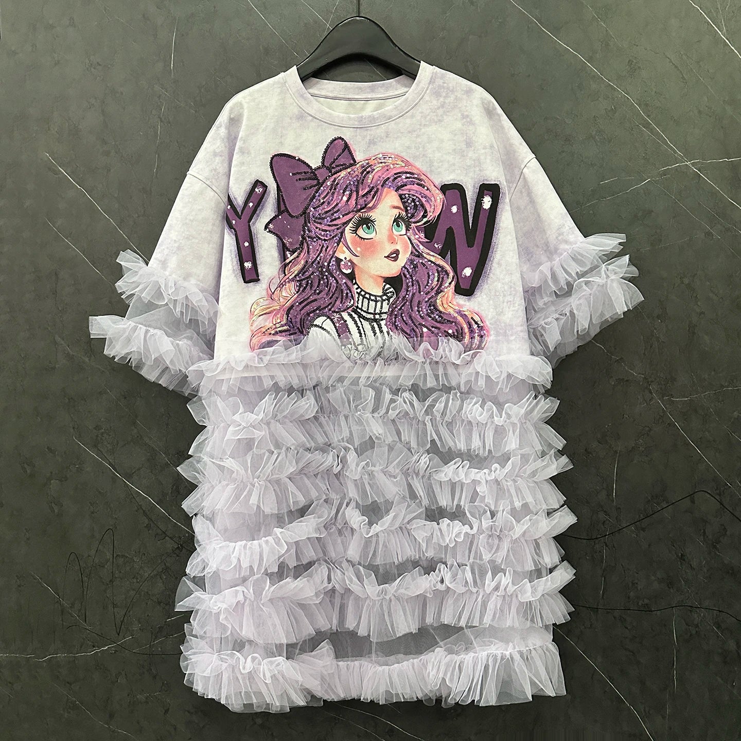 Rockin Ruffle T-Shirt Dress