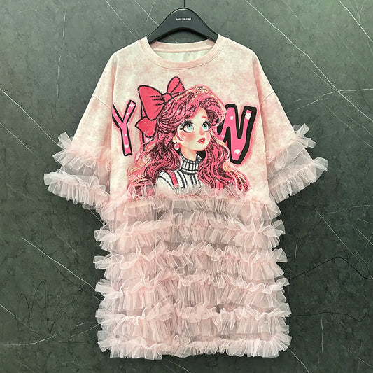 Rockin Ruffle T-Shirt Dress