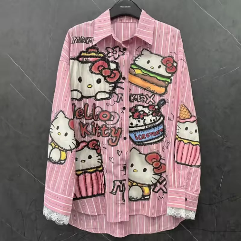 Sweet Hello Kitty Button Down Shirt