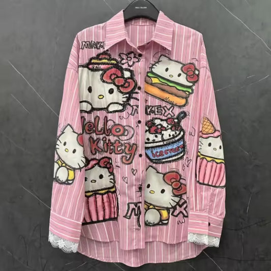 Sweet Hello Kitty Button Down Shirt