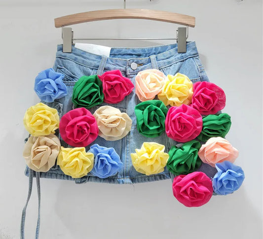 High Waist Sexy Boho Mini Short Skirt