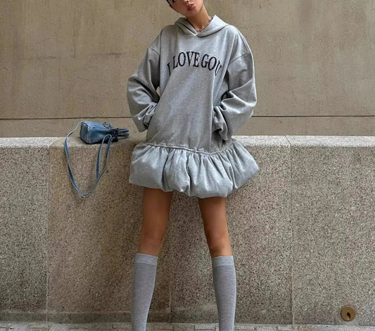 All Love Sweatshirt Dress
